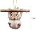 thumbnail image 3 of Llavero acrílico con forma de caniche | Accesorio para amantes de los perros para mochilas, equipaje y espejo retrovisor del coche | Tirador de cremallera y colgante para bolso con diseño de mascota, 3 of 4