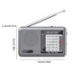 thumbnail image 5 of Radio Portátil Con Batería Y Recargables FM AM SW (gris), 5 of 9