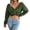 Green, variant on Arlun Women's Cropped Wrap Sweaters V-Neck Long Sleeve Cross Front Knitted Sweaters Solid Color Casual Loose Fit Knit Basic Pullover Tops White S