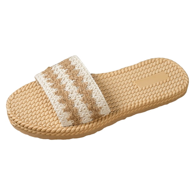 DXOUPM Sandales pour Femmes Sandales Plates Décontractées Pantoufles Polyvalentes pour Plage Habillée Randonnée Vacances Voyage