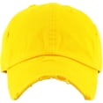 thumbnail image 2 of Washed Solid Vintage Distressed Cotton Dad Hat Adjustable Baseball Cap Polo Style, 2 of 3