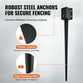 thumbnail image 3 of VEVOR Fence Post Anchor Ground Spike, 4 Pack 36 x 4 x 4 Inches Outer Diameter (Inner Diameter 3.5 x3.5 Inches), 3 of 9