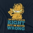 thumbnail image 2 of Garfield T-Shirt Never Wrong Unisex Graphic Tee For Men & Women, 2 of 7
