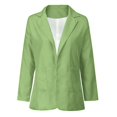 thumbnail image 2 of Lightweight Blazer Jackets for Women Lapel Collar Cardigan Open Front Blazer Suits with Pockets for Work Office, 2 of 4