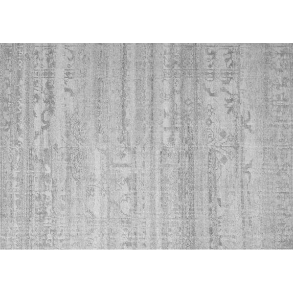 Ahgly Company Indoor Rectangle Abstract Gray Contemporary Area Rugs, 2' x 3'