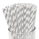 thumbnail image 1 of Pajitas de papel a rayas desechables de primera calidad, pajitas de papel a rayas para beber, 100 unidades, 1 of 5