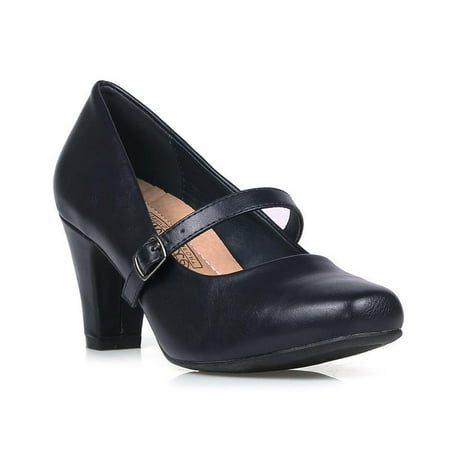 Comfeite Women's Mary Jane High Heel Pumps