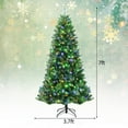 thumbnail image 2 of Gymax 7 FT Pre-lit Artificial Christmas Tree Hinged Xmas Tree w/ 9 Lighting Modes, 2 of 10