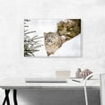 thumbnail image 2 of ARTCANVAS Snow Leopard Home decor Canvas Art Print - Size: 26" x 18" (0.75" Deep), 2 of 9