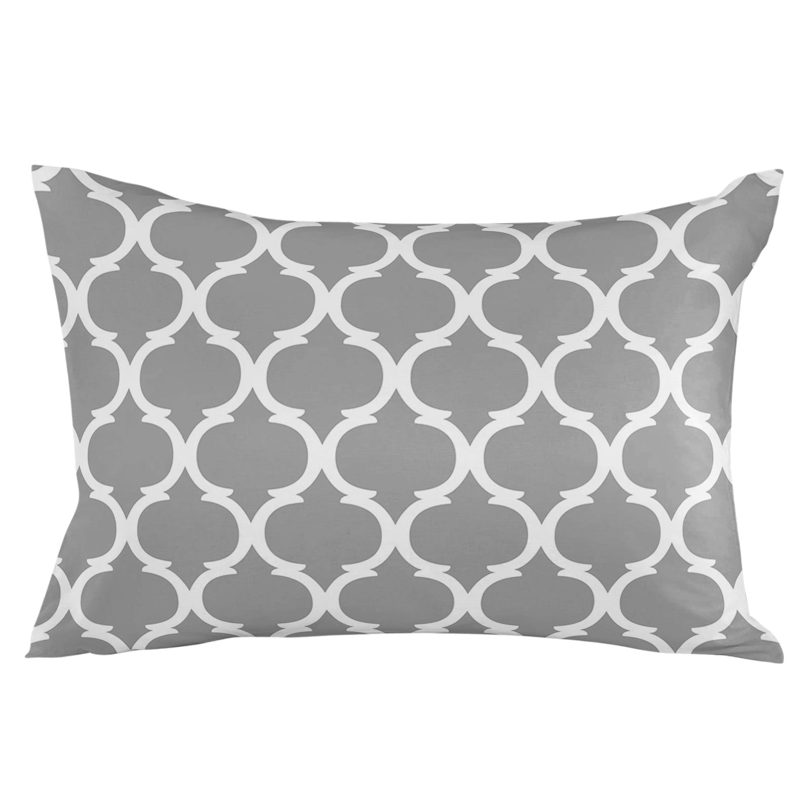 Grey Morocco Plaid, Body Pillow Cover, Pillowcase Protectors with Zipper, Breathable Decorative Throw Pillow Case Cover, Abstract Pillow Shams for Couch Sofa 24x36Inch
