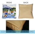 thumbnail image 3 of Toland Home Garden Set of 2 Sailboat Bay Summer Pillow Covers 18x18 Inch Coast Throw Pillows, 3 of 4