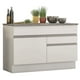 thumbnail image 1 of Gabinete Bajo Bufetera Madesa Glamy 120cm Con Encimera Blanco 01, 1 of 5