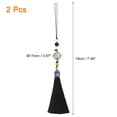 thumbnail image 2 of Uxcell 2Pack 19cm/7.48" Pendants with Tassels, Black Classic Bells Tassel Pendant, 2 of 4