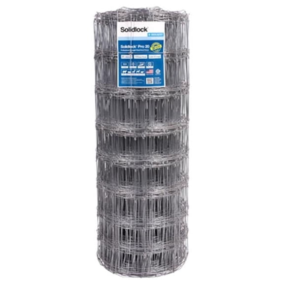 Bekaert Solidlock Pro 20 High-Tensile Fixed Knot Cattle Fence, 12.5 Gauge, 49 In. x 330 Ft
