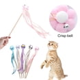 thumbnail image 3 of Cat Stick Toy Flower Decor Relieve Boredom Interactive Play Toy Pet Teaser Wand Toy with Ribbon Cat Supplies, 3 of 8