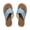 Light Blue, variant on Lovskoo 2024 Women's Flip-Flops Slides Casual Flat Straw Sandals Retro Beach Sandals and Slippers Large Size Shoes White