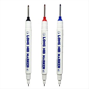3 PCS Stylos de marquage à trous profonds à tête longue, mise à niveau de l'ensemble de marquages à Nib long, outils de marquage par scriber de construction,3 * Stylos de marquage à trous profonds de la tête longue