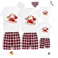 thumbnail image 1 of Pijamas familiares a juego de Navidad para niños, conjunto de pijamas de talla grande con My Snowmies, pantalones cortos, 1 of 3