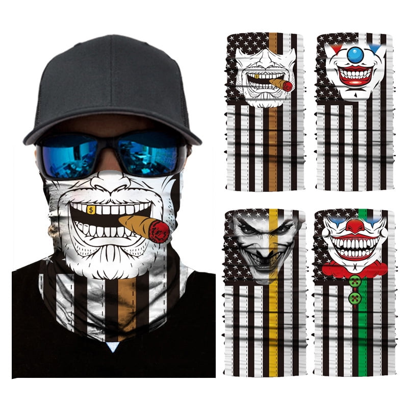 Joker Motorcycle Cycling Neck Scarf Half Face Mask Bandana Ski Headband
