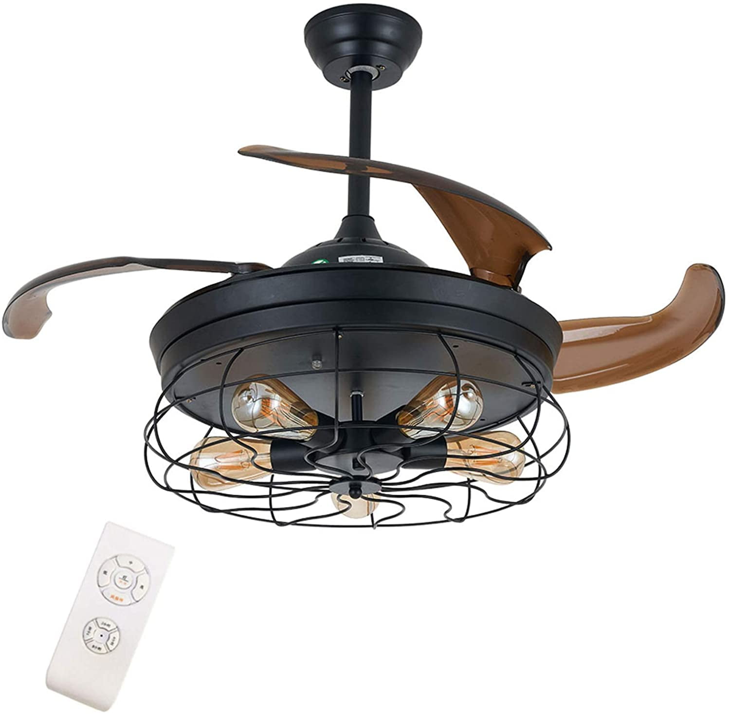 Buy OUKANING 42 Inch Retro Industrial Ceiling Fan with Light and Remote