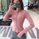 thumbnail image 1 of Chaqueta deportiva de manga larga para mujer, camisa de Yoga y Fitness con cremallera, Top cálido para gimnasio, ropa deportiva para correr, abrigos, ropa de entrenamiento para mujer, 1 of 5