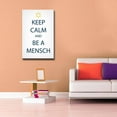 thumbnail image 3 of Ready2HangArt Keep Calm and be a Mensch Wrapped Canvas Wall Art, 3 of 6