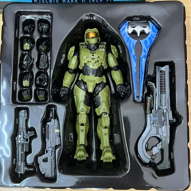 Figura Halo Jazwares Master Chief Modèle Jouets, MF ite Mjolnir BrosVI Spartan BrosVII Palmer Jun-A266 SARL oi Enigma Figura de acción