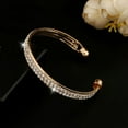 thumbnail image 1 of Bracelet Opening End Rhinestone Women Charm Sterling Silver Bracelet for Club, 1 of 7