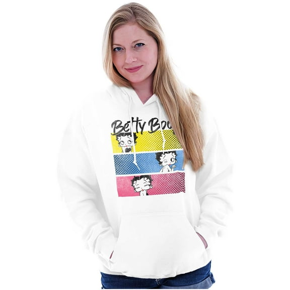Betty Boop Lovers Cute Sassy Faces Hoodie Sweatshirt Women Brisco Brands M