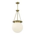 thumbnail image 3 of Warm Brass Three Light Pendant from the Manor Collection, 3 of 6
