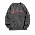 thumbnail image 3 of Christmas Shirt Womens Plaid Print Tree T Shirt - Xmas Long Sleeve Sweatshirt Holiday Shirts Tops, 3 of 3