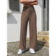 thumbnail image 2 of TaTaai Women's Solid Color Corduroy Sweatpants Elastic Waist Long Trousers with Pockets Casual Loose Sport Pants for Daily Outdoor Wear Gift, 2 of 6