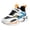 Orange, variant on Kids Basketball Shoes - Air Cushion Mid Top Breathable Mesh Sneakers for Toddler Boys Girls (Orange, 4.5-5 Years)