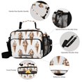 thumbnail image 3 of FORMRS Student Insulated Lunch Bag with Shoulder Strap Reusable Cooler Box for School, Brown Ice Cream Pattern, 3 of 9