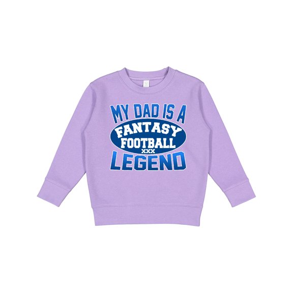 Inktastic My Dad is a Fantasy Football Legend Toddler Sweatshirt