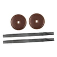 thumbnail image 4 of Correas de cuero perfke para platillos 2 piezas con almohadillas Marron oscuro, 4 of 9