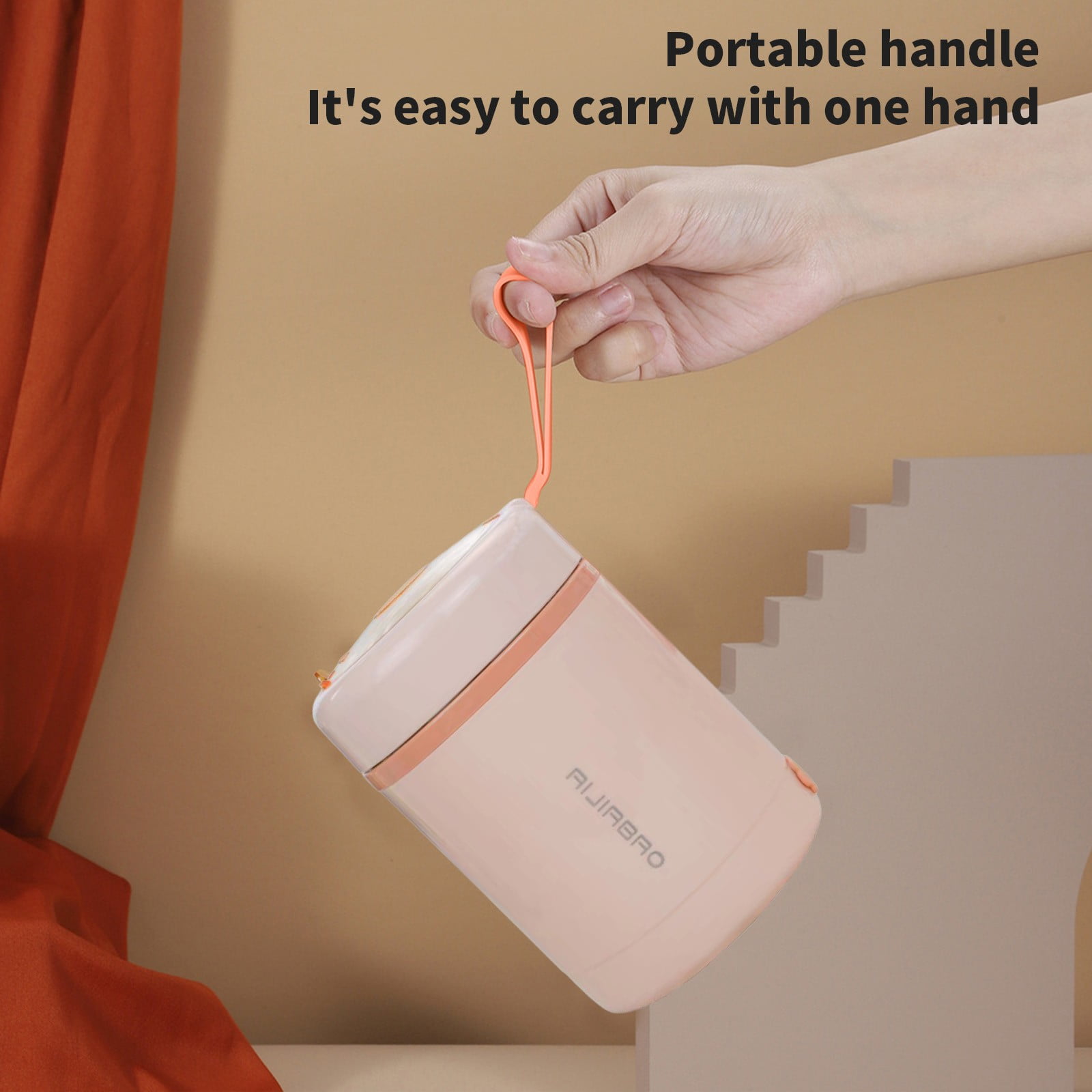 USB Electric Lunch Box 304 Stainless Steel Food Warmer Portable Heated Lunch Container for Office Travel Car Picnic Large Capacity