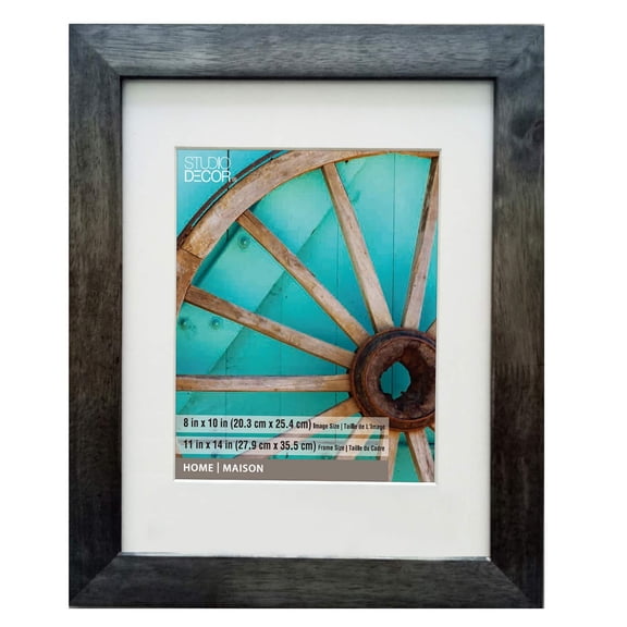 Studio Decor Home Black Wash Wooden Frame