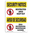 thumbnail image 1 of SignMission OS-SN-A-1218-L-11639 Panneau de Sécurité OSHA 12 x 18 Po - Zone Réglementée, 1 of 1