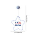 thumbnail image 3 of 4th of July Lights, Red White and Blue Window Lights with Suction Cup, Battery Operated and Timer Function Patriotic Star Lights for Fourth of July, Memorial Day, Labor Day Decoration, 3 of 6