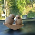 thumbnail image 3 of lanema Wood Couple Duck figurine Office Desktops Ornament Friendship Birthday Valentines Day Modern Memorial Day, 3 of 12