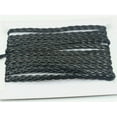 thumbnail image 2 of U8MO 11 Yards Black Flat Braided Bolo Faux Leather String Jewelry Cord Rope 5X1mm, 2 of 8