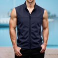 thumbnail image 2 of MEZZALL Men Zip Up Sleeveless Outdoor Vest With Pockets Athletic Training Casual Loose Fit Breathable Solid Color Hiking Jacket Tops Fishing Golf Photo Outerwear, 2 of 5