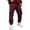 04# Wine, variant on Baggy Sweatpants for Men Elastic Waist Running Drawstring Joggers Sports Workout Tapered Sweat Pants with Pockets Army Green XL