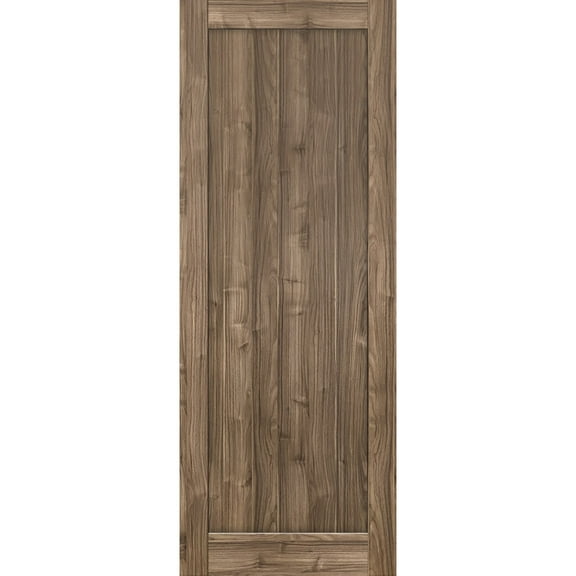Slab Barn Door Panel 42 x 84 inches | Quadro 4111 Walnut | Sturdy Finished Interior Doors | Pocket Closet Sliding