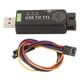 thumbnail image 1 of Convertidor USB a TTL Chip FT232RL Múltiples circuitos de protección Convertidor industrial USB a TTL para múltiples sistemas Negro, 1 of 1