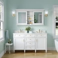 thumbnail image 6 of ANGELES HOME 55"x 30" Wall Mounted Medicine Cabinet with Mirrors, Solid Wood Mirror Cabinet Storage with 6 Shelves and 2 Soft-Close Doors, White, 6 of 10