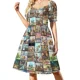 thumbnail image 1 of Vestido de manga corta de cómic Duckstiel, vestidos de noche de lujo para mujer, vestido largo, ropa de verano para mujer, 1 of 7