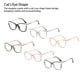 thumbnail image 3 of Minnieouse Gafas de ojo de gato a la moda para mujer, lentes acrílicos transparentes para lectura, estilo Vintage, montura grande Type9 NO9, 3 of 6