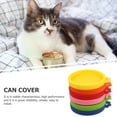 6Pcs Can Lids Silicone Sealing Lid Cat Food Spoons Household Pet Food